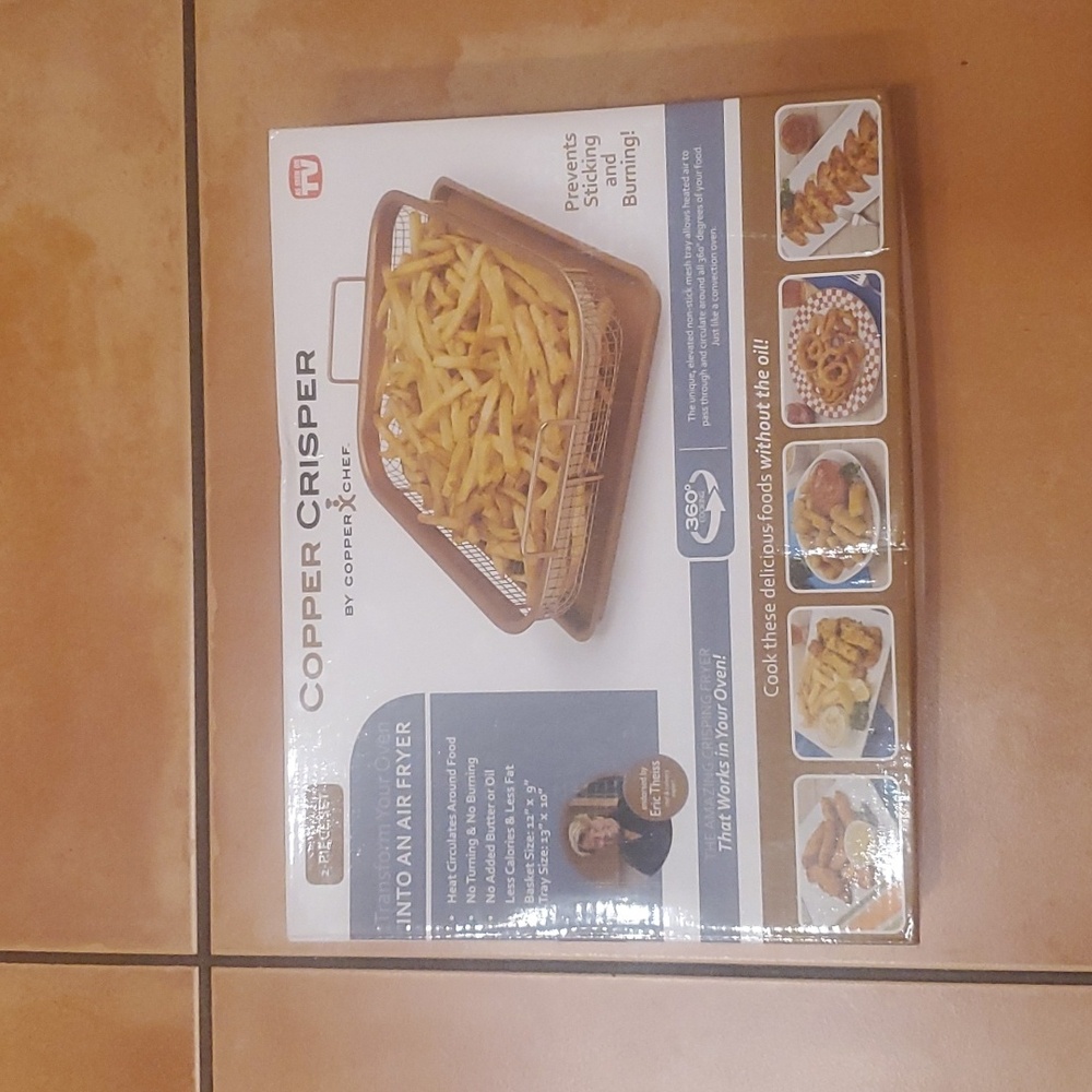 NWT Copper Crisper 2 Piece Set by Copper Chef